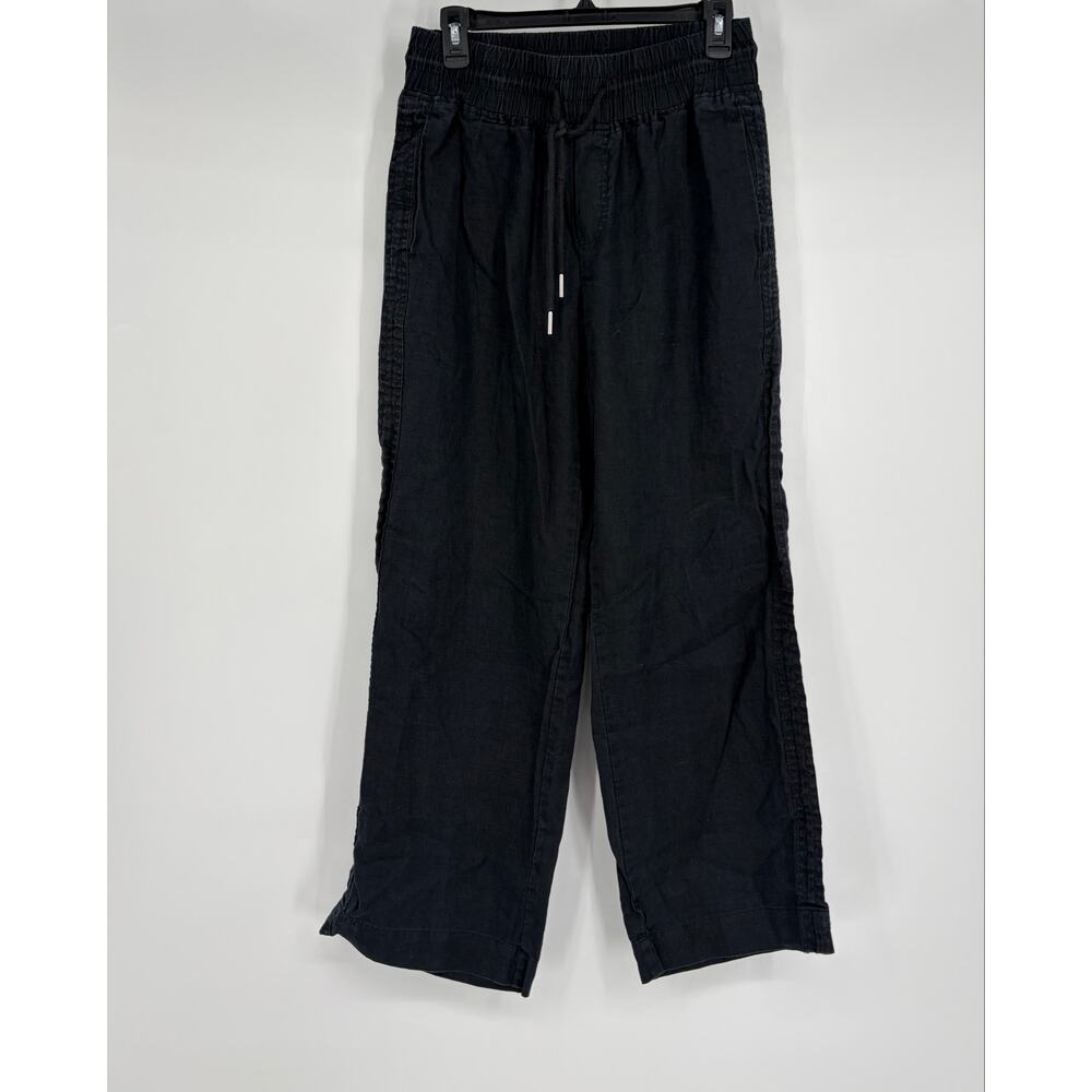 Quince 100% European Linen Pull-on Drawstring Wide Leg Pants - Picture 3 of 9